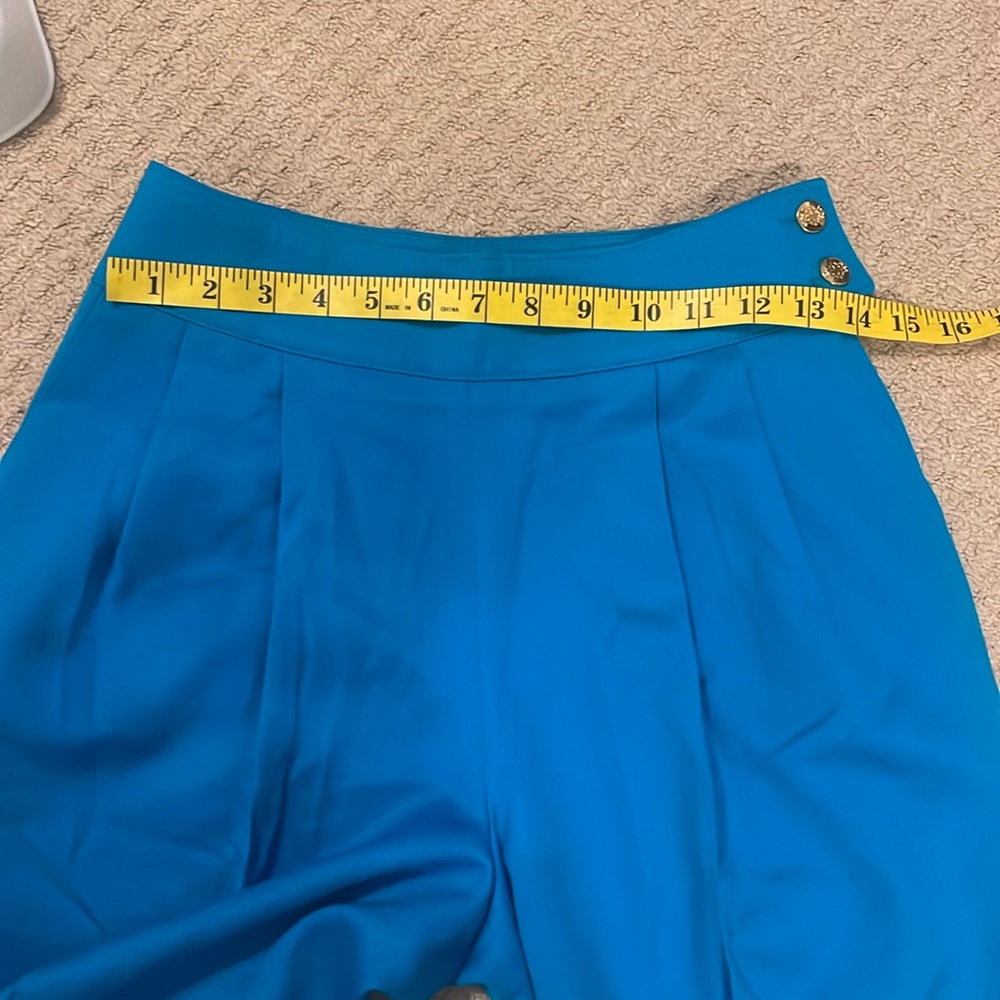 Vintage Pure virgin wool blue women’s pants size 6 brand mrJax